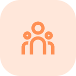 Icon of team collaboration