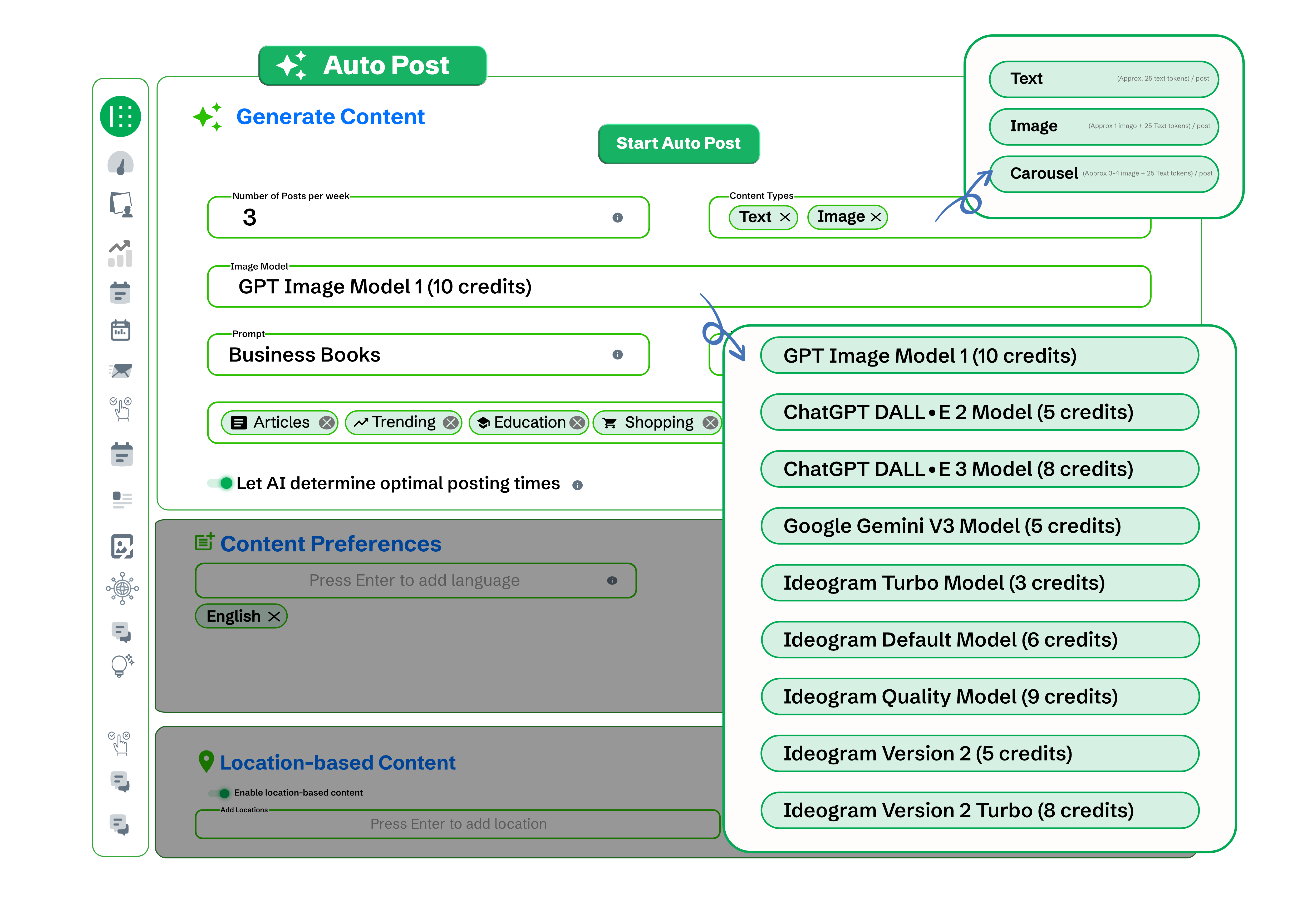 Multi-Model Creative Intelligence Different AI Models which the user can access