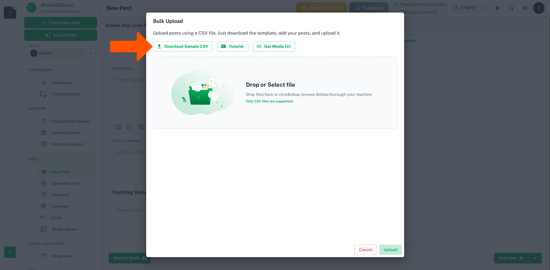 Download Sample CSV
